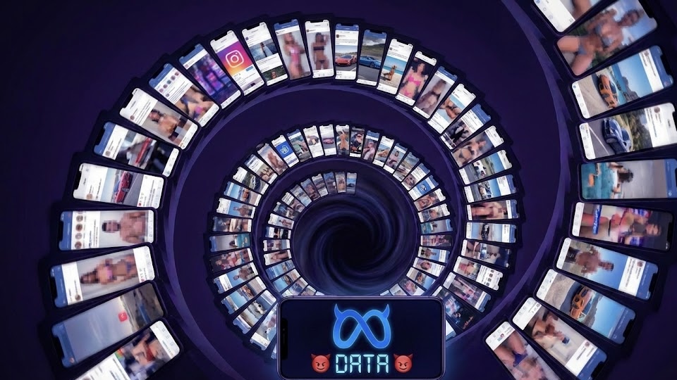 Infinite spiral staircase visualization